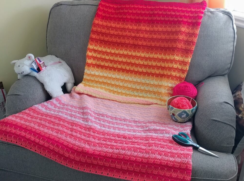 Dahlia Blanket CAL - update after part 4