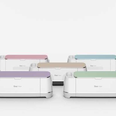 5 Cricut machines in different colors