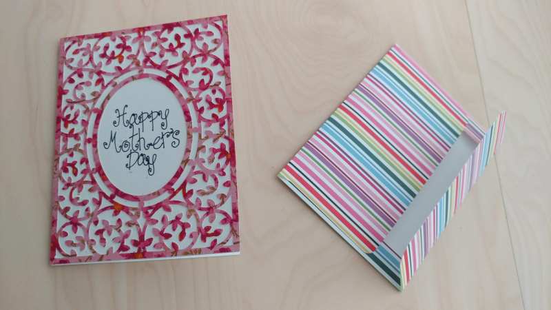 greeting card and envelope